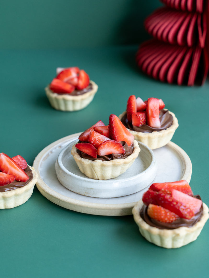 Mini Chocolate Strawberry Tarts (Box of 10)