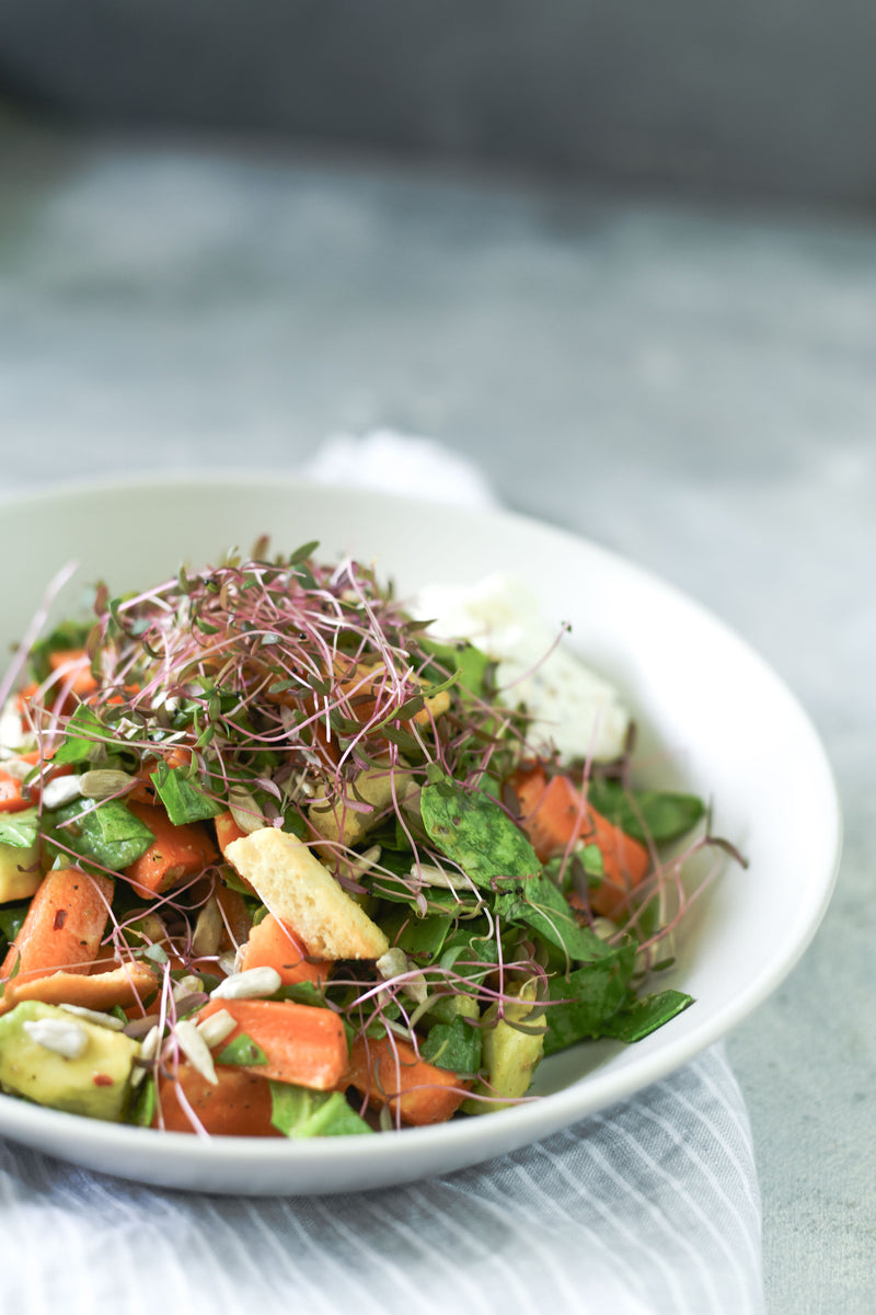 Roasted Carrot & Avocado Salad