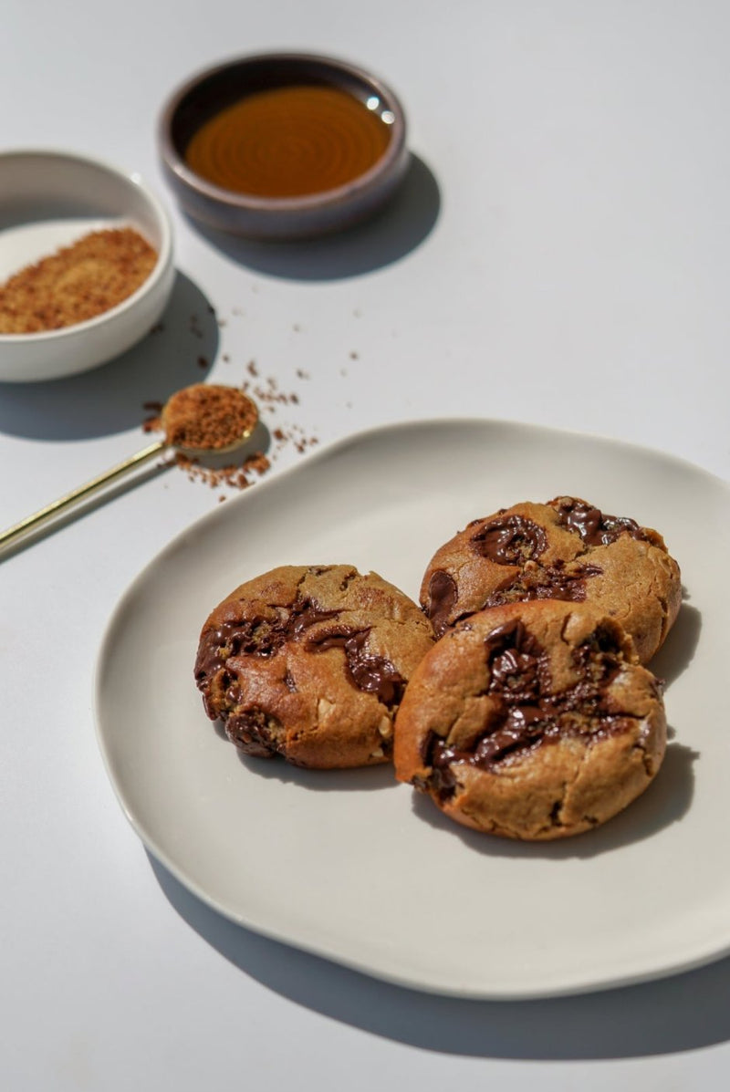 Vegan, Jaggery, Peanut Butter Cookies - with Chocolate Chips (Box of 6)