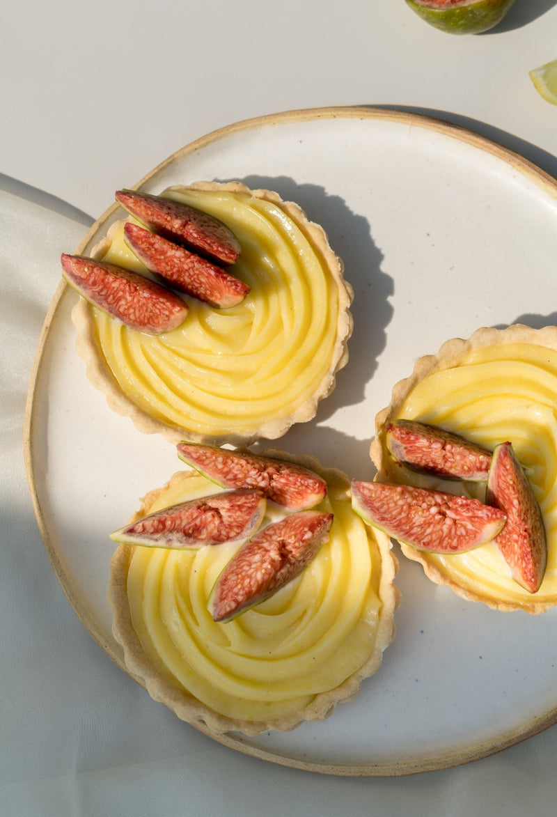 Lemon Curd Tarts with Figs